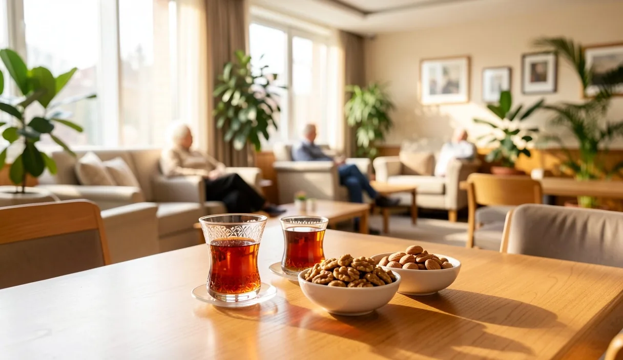 Tesis cafeteryası ve ziyaret alanı